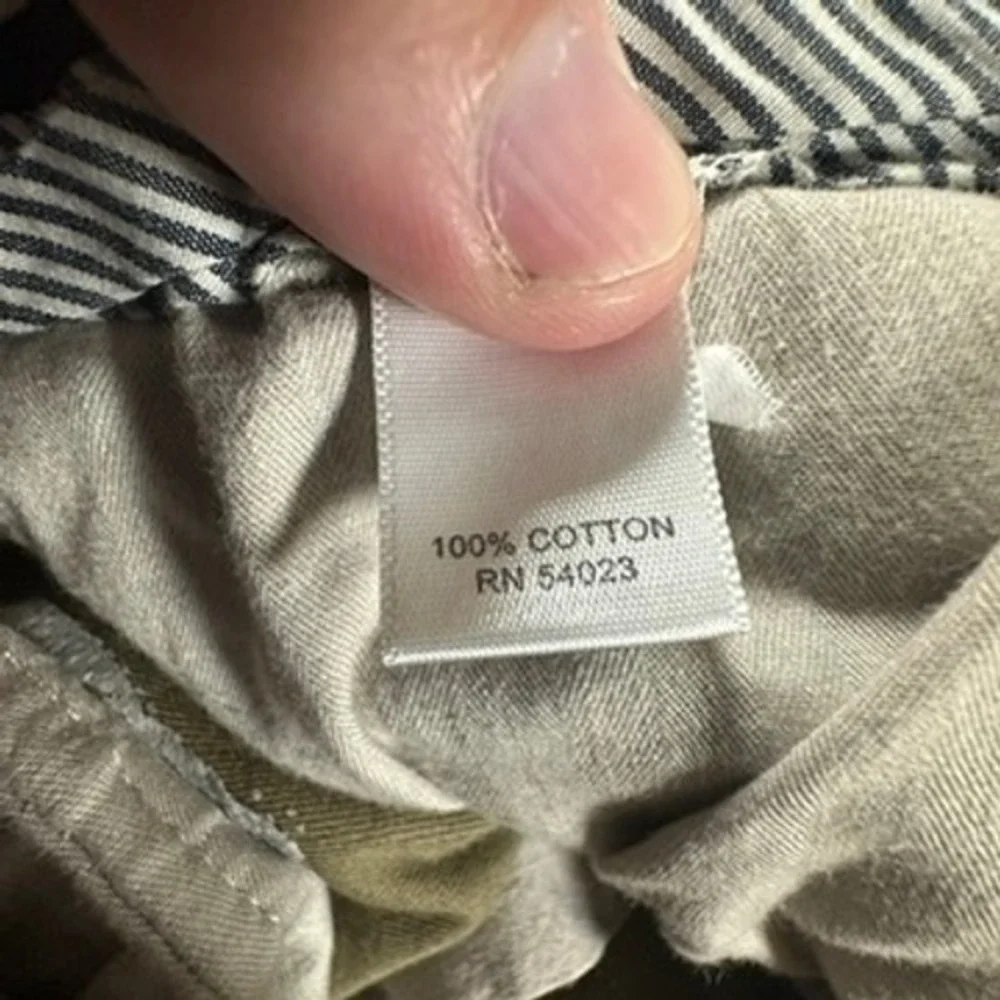 Banana Republic Aiden Chino Preppy Mens Slim Fit Pants 32x30 Khaki Tan